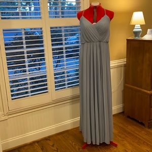 Azazie Dusty Blue Bridesmaids dress size 16
